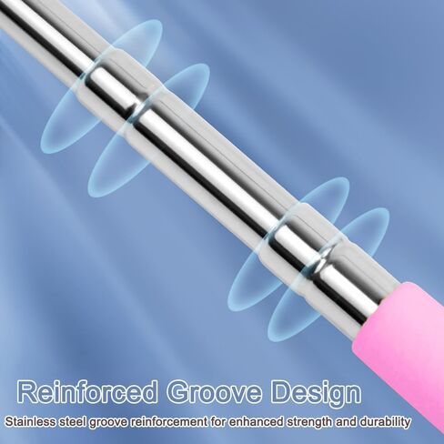 Extendable Pointer Finger Stick - Bright Colored Telescopic Teachers Pointer for Classroom, Perfect Pointing Stick for Reading & Presentation Pointers,Pink in Saudi Arabia