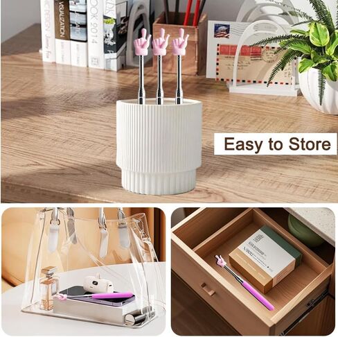 Extendable Pointer Finger Stick - Bright Colored Telescopic Teachers Pointer for Classroom, Perfect Pointing Stick for Reading & Presentation Pointers,Pink in Saudi Arabia
