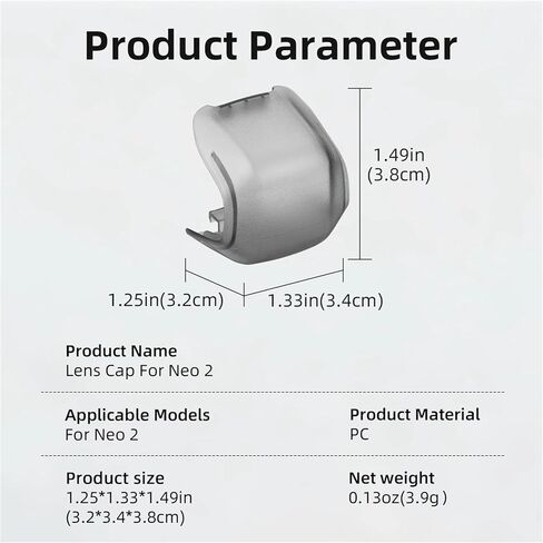 Drone Lens Cover for DJI NEO 2 Accessories, 2Pcs Gimbal Protector Case Anti-Scratch Lens Cap Dustproof Protective Cover Compatible with DJI NEO 2 in Kuwait