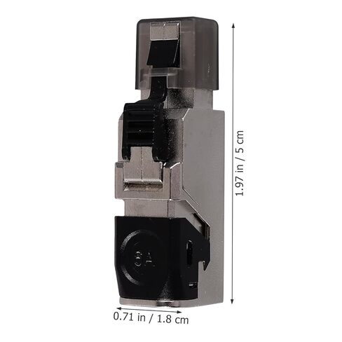 موصل NOLITOY المحمي Rj45 يمر عبر المكونات المعيارية Cat8 Ethernet Network Cable Plug متوافق مع نقل البيانات عالي السرعة Cat6a Cat7 لتركيب الشبكة in Kuwait