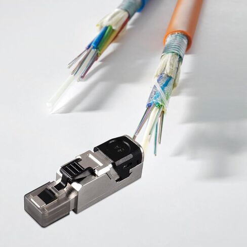 موصل NOLITOY المحمي Rj45 يمر عبر المكونات المعيارية Cat8 Ethernet Network Cable Plug متوافق مع نقل البيانات عالي السرعة Cat6a Cat7 لتركيب الشبكة in Kuwait