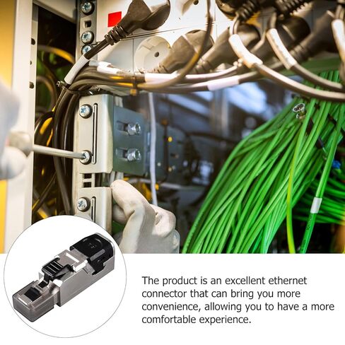 موصل NOLITOY المحمي Rj45 يمر عبر المكونات المعيارية Cat8 Ethernet Network Cable Plug متوافق مع نقل البيانات عالي السرعة Cat6a Cat7 لتركيب الشبكة in Kuwait