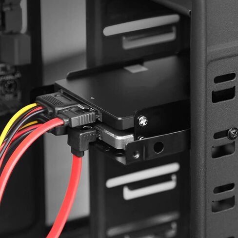 دعامة تثبيت SSD HDD مزدوجة من 3.5 إلى 2.5 مجموعة محرك أقراص ثابتة داخلي كابلات محرك أقراص ثابتة 2.5 إلى علبة 3.5 خليج in Kuwait