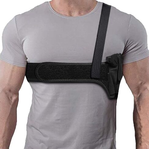 Concealed Pistol Holster, Gun Holster Shoulder Holster Tactical Weapon Holster Adjustable Pistol Belt 115cm in Saudi Arabia