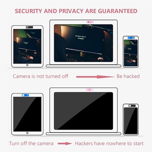 20Pcs Laptop Webcam Privacy Covers Slide Protective Camera Covers for Computers and Phones, Privacy Protection Accessory for Tablets and Laptops, Black White Pink Blue in Saudi Arabia