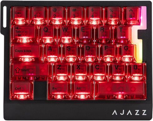 لوحة مفاتيح ألعاب سلكية سريعة سريعة من MechLands AJAZZ AK029، استقصاء 8 كيلو هرتز، 29 مفتاحًا لوحة مفاتيح بيد واحدة، SOCD & DKS، مفتاح مغناطيسي، تشغيل قابل للتعديل، إضاءة خلفية RGB، لوحة ألومنيوم (أبيض) in Kuwait