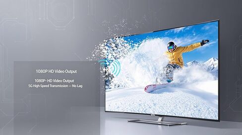 جهاز إرسال واستقبال موسع HDMI لاسلكي | 4K إلى 1080P HD | 5G/2.4G الكمون المنخفض للغاية | التوصيل والتشغيل لشاشة النسخ المتطابق لأجهزة الكمبيوتر المحمول، والتلفزيون، وجهاز العرض، وPS4/PS5 in Saudi Arabia