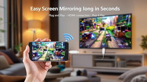 جهاز إرسال واستقبال موسع HDMI لاسلكي | 4K إلى 1080P HD | 5G/2.4G الكمون المنخفض للغاية | التوصيل والتشغيل لشاشة النسخ المتطابق لأجهزة الكمبيوتر المحمول، والتلفزيون، وجهاز العرض، وPS4/PS5 in Saudi Arabia