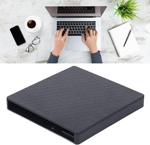 Jiawu External DVD Drive, USB 3.0 Type C External Enclosure, CD/DVD/BD Optical Drive, 12.7mm Slim, Up to 5Gbps Transfer Rate for Laptop, Desktop, Wins 7, 8.1, 10, Vista in Saudi Arabia