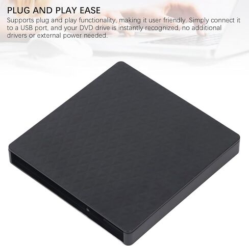 Jiawu External DVD Drive, USB 3.0 Type C External Enclosure, CD/DVD/BD Optical Drive, 12.7mm Slim, Up to 5Gbps Transfer Rate for Laptop, Desktop, Wins 7, 8.1, 10, Vista in Saudi Arabia