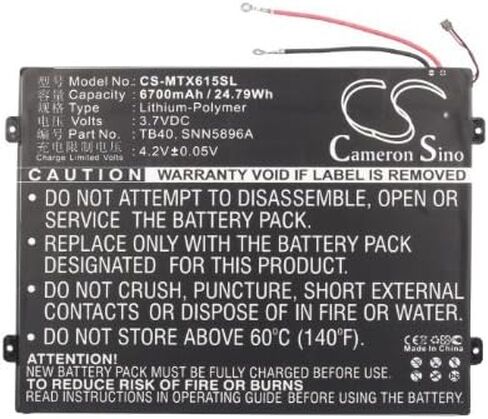 SNN5896A L-L-L DC110510 TB40 Battery Replacement for MZ617 MZ616 Xoom 2 10.1 MZ615 3.7V in Saudi Arabia