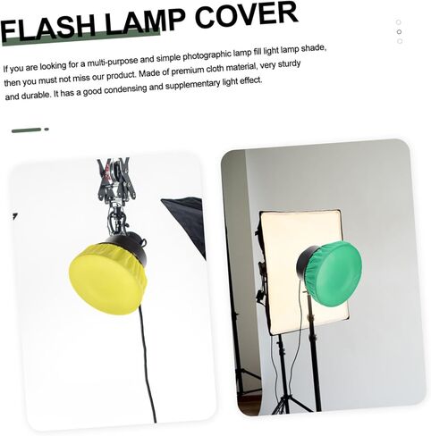 POPETPOP 5Pcs Durable Cloth Lampshade Round Light Diffuser for Flash Photography Creative Light Modifier in Saudi Arabia