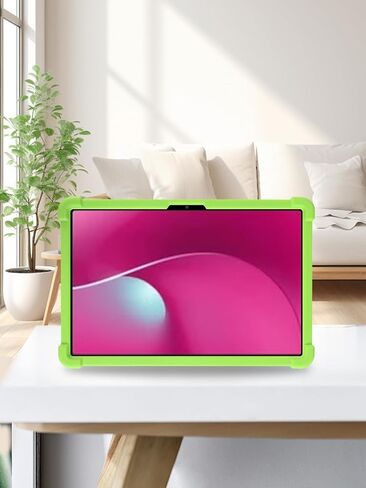 حافظة تابلت T-Mobile REVVL Tab 2 5G 10.1 بوصة، حامل من السيليكون الناعم BOVUGAC قابل للتعديل مضاد للصدمات مناسب للأطفال لجهاز T-Mobile REVVL Tab 2 2025 10.1 بوصة (أخضر) in Kuwait