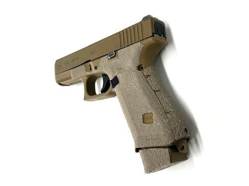 شريط قبضة مسدس HANDLEITGRIPS متوافق مع Glock 19x/ Glock 19x MOS/Glock 45/ Glock 45 MOS/ - شريط قبضة مسدس من سلسلة FDE Edge، أغلفة مسدس، مملوكة للمحاربين القدامى، صنع في الولايات المتحدة الأمريكية in Kuwait
