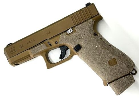 شريط قبضة مسدس HANDLEITGRIPS متوافق مع Glock 19x/ Glock 19x MOS/Glock 45/ Glock 45 MOS/ - شريط قبضة مسدس من سلسلة FDE Edge، أغلفة مسدس، مملوكة للمحاربين القدامى، صنع في الولايات المتحدة الأمريكية in Kuwait