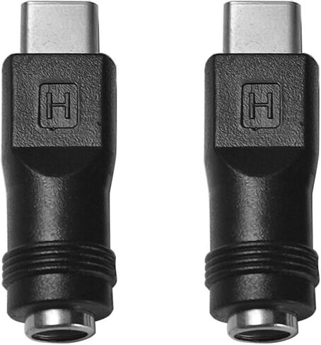 2/1 حزمة نوع C محول الطاقة نوع C ذكر إلى DC5.5x2.1mm أنثى محول الطاقة لشحن جهاز DC5521/USB C موصلات in Kuwait