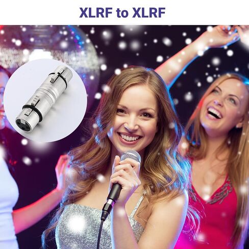 2-حزمة XLR أنثى إلى أنثى 3 دبوس محول كابل الميكروفون مغير الجنس XLR in Saudi Arabia