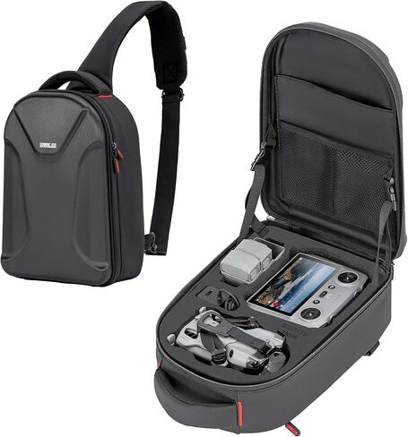 حقيبة STARTRC Mini 5 Pro، حقيبة ظهر صلبة مقاومة للماء، حقيبة كبيرة بدون طيار تناسب كمبيوتر محمول مقاس 11 بوصة، حقيبة ظهر للسفر متوافقة مع DJI Mini 5 Pro، وحدة تحكم RC 2/ RC-N، Fly More Combo والملحقات in Saudi Arabia