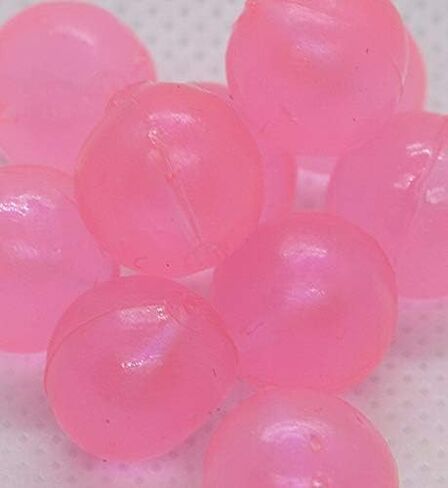 BnR Tackle SBPS16 Soft Beads, 16 mm, Pink Sheen, Neutral Buoyancy, 10/Pack in Saudi Arabia