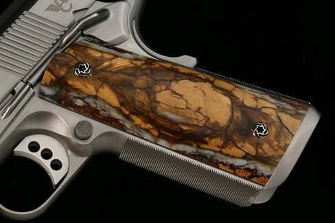 4 براغي ذات مقبض من نوع Whorl 1911 ذات لونين، 4 حلقات على شكل حرف O | للبطانات ذات الحجم الكامل أو ذات القبضة الرفيعة | 3/16 بوصة سمك قبضة دقيقة | صنع في الولايات المتحدة من أجل كولت والمستنسخات | انظر إلى صور البراغي ذات المقابض/البنادق in Kuwait