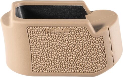 Hogue OverMolded Rubber Grip Extension Base Pad for Glock 19 9mm 10- or 15-Round Magazines, FDE - 18613 in Saudi Arabia