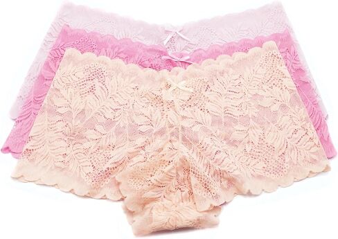 Sexy Underwear for Women V-Waist Shorts Women' s Underwear Lightweight Soft Lace High Waist Panties in Saudi Arabia
