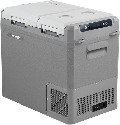 GES35 فريزر محمول، ثلاجة سيارة ثنائية المنطقة 12 فولت، 25QT(24L) 12 فولت ثلاجة تبريد سريعة، مع 12/24 فولت تيار مستمر 100-240 فولت تيار متردد للتخييم، في الهواء الطلق، السفر، RV، شاحنة in Saudi Arabia