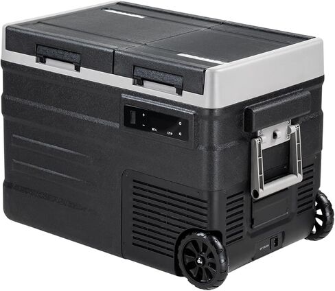 GES35 فريزر محمول، ثلاجة سيارة ثنائية المنطقة 12 فولت، 25QT(24L) 12 فولت ثلاجة تبريد سريعة، مع 12/24 فولت تيار مستمر 100-240 فولت تيار متردد للتخييم، في الهواء الطلق، السفر، RV، شاحنة in Saudi Arabia