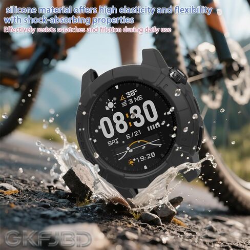 حافظة متوافقة مع COROS NOMAD Outdoor GPS Smartwatch واقي شاشة HD من الزجاج المقسى وحافظات ناعمة من السيليكون (عبوة من 3+2) in Kuwait