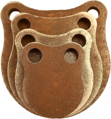 AR500 Steel Gong Shooting Targets 4-Pack (3", 4", 5", 6") - 1/2" Thick, Rifle-Rated by HDSteelTargets in Saudi Arabia
