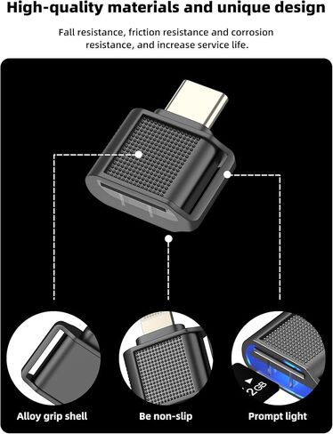 محول قارئ بطاقات Micro SD لهاتف iPhone 17 16 15 Pro Max USB C إلى TF عصا ذاكرة الكاميرا الرقمية لملحقات Apple Type C فتحة صور محول كابل Android مدمج لتخزين السيارة والكمبيوتر المحمول المحمول Mini in Saudi Arabia