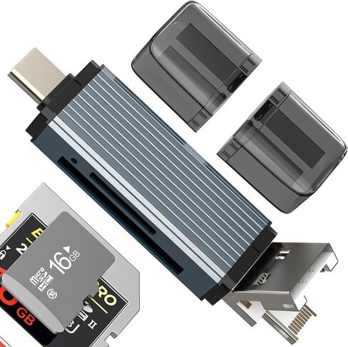 USB C Micro USB A Lightning إلى SD Micro SD قارئ بطاقات (3 في 1) محول كاميرا TF تخزين ذاكرة لهاتف iPhone 16 15 14 Pro Max لجهاز iPad MacBook Flash Drive Android متوافق مع Samsung S25 Photo Transfer in Saudi Arabia