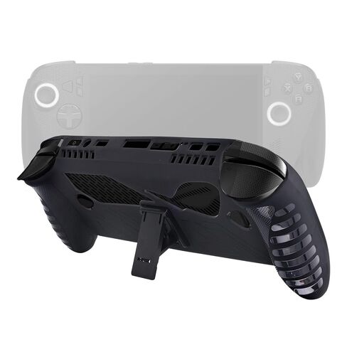 حافظة جلدية من السيليكون لجهاز ASUS ROG Xbox Ally X، غطاء هاتف واقٍ مضاد للخدش وغير قابل للانزلاق، ملحقات معدات الألعاب متوافقة مع ASUS ROG Xbox Ally X 2025 مع حامل (أسود) in Saudi Arabia