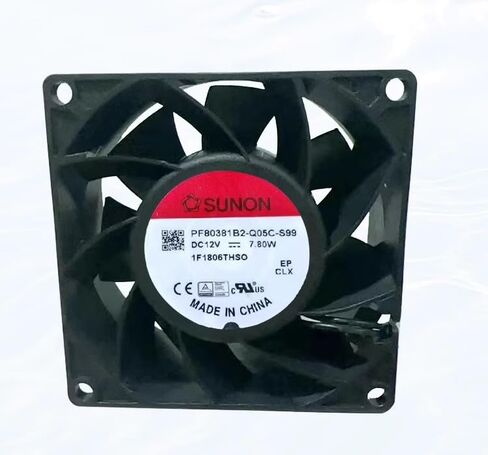 ل PF80381B2-Q050-S99 12 فولت 7.80 واط 8 سنتيمتر 8038 4-سلك مروحة التبريد in Kuwait