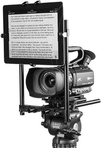 Ikan PT-TAB Above The Lens Universal Tablet Teleprompter (Black) in Saudi Arabia