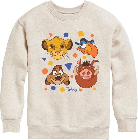 Disney The Lion King - Simba, Pumbaa, Timon, & Zazu - Toddler & Youth Crewneck Fleece Sweatshirt in Saudi Arabia