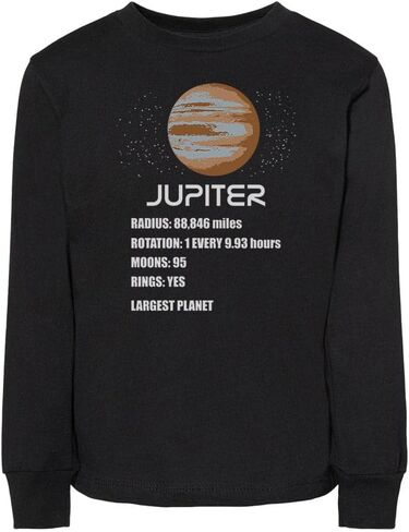 تي شيرت بأكمام طويلة للأطفال الصغار من Jupiter Planet Info in Saudi Arabia