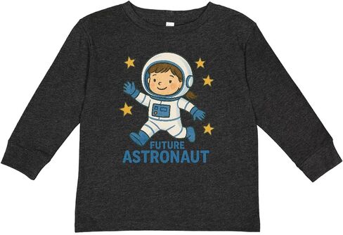 inktastic Future Astronaut Kids Space Theme Toddler Long Sleeve T-Shirt in Saudi Arabia