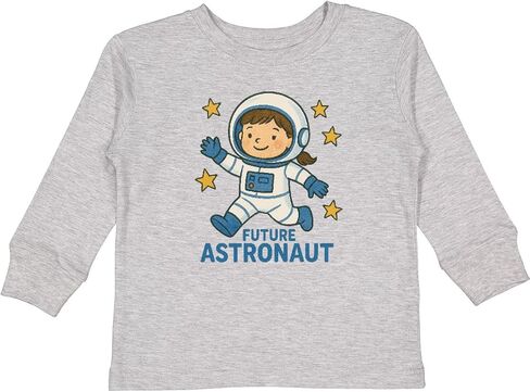 inktastic Future Astronaut Kids Space Theme Toddler Long Sleeve T-Shirt in Saudi Arabia