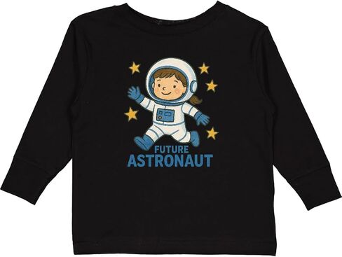 inktastic Future Astronaut Kids Space Theme Toddler Long Sleeve T-Shirt in Saudi Arabia