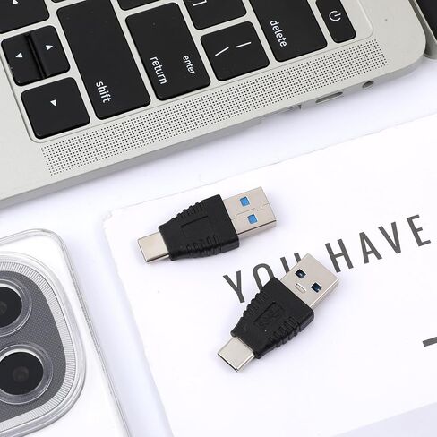 2 حزمة محول USB C ذكر إلى ذكر، محول USB 3.0 USB-C ذكر إلى ذكر متوافق مع الهواتف المحمولة/أجهزة الكمبيوتر/أجهزة الكمبيوتر المحمولة in Kuwait