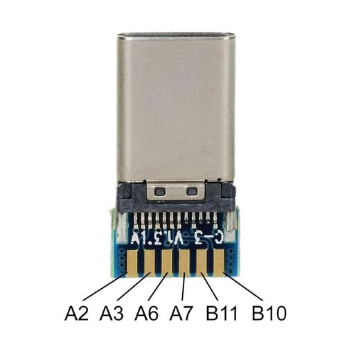 chenyang 10 Pack USB C DIY Connector USB 3.1 Type C 24Pin Male Plug Port Repair Replacement Solder Adapter with PCB Board in Kuwait