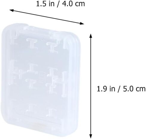 Homoyoyo 20pcs Memory Card Case Box Holder Organizer for Micro Secure Digital Cards, Sturdy Storage Keeper for Travel and Electronics Accessories in Saudi Arabia