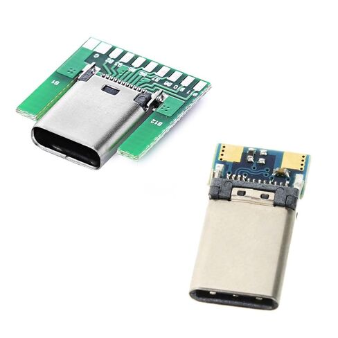 chenyang 10 Pack USB C DIY Connector USB 3.1 Type C 24Pin Male Plug Port Repair Replacement Solder Adapter with PCB Board in Kuwait