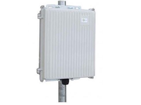 Wall/Pole Mt Outdoor DieCast Alum Hinged Lid Encl, 10x8x3" in, IP65, 5X 20mm Holes: 2X RJ45 CableGland + 3X HolePlugs Incl, 1x 3mm Vent Hole, Incl Al Mt Plate, 1.6" U-Bolt Pole Mt Bracket Incl in Saudi Arabia
