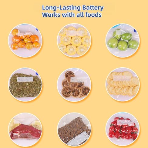 Vacuum Sealer, Handheld Vacuum Sealer for Food, Upgrade Cordless Compact Vacuum Sealer Machine with LED Display, Fast Sealing, Powerful & Low-Noise Portable Food Sealer for Preservation & Fresh in Saudi Arabia