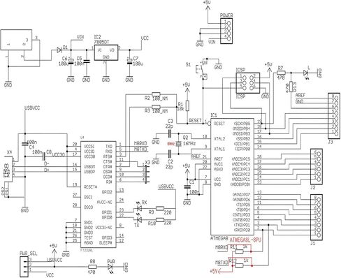 لوحة اردوينو uno r3 مع كابل USB - atmega328p، 16 ميجا هرتز، 14 دبابيس i/o رقمية، دعم pwm، متوافقة مع arduino uno r4، mega، Leonardo وRaspberry pi in Kuwait
