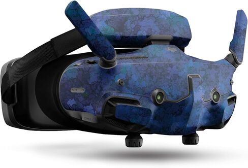 غلاف الطائرة بدون طيار متوافق مع DJI Goggles 3 - Blue Ice - غطاء لاصق واقٍ من الفينيل الفاخر 3M - سهل الاستخدام | صُنع في الولايات المتحدة الأمريكية بواسطة MightySkins in Kuwait