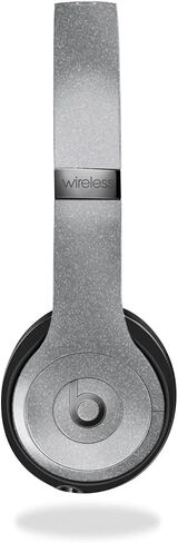 غلاف لامع لامع متوافق مع Beats Solo 4 - رمادي خالص - غطاء لاصق واقٍ من الفينيل الفاخر 3M - سهل الاستخدام | صُنع في الولايات المتحدة الأمريكية بواسطة MightySkins in Kuwait