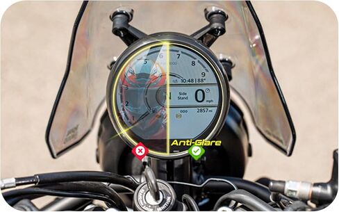 IPG Anti-Glare Made for Royal Enfield 2024 Guerrilla 450 (Dash/Flash) - 2023-2025 Himalayan 450 4" Speedometer Dashboard Display Matte Finish Screen Protector Film, Perfect for Outdoor Use for GuerrillaAn.Gl in Saudi Arabia